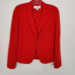 XXI Red One Button Blazer Women's Size Small Preppy Business Casual
